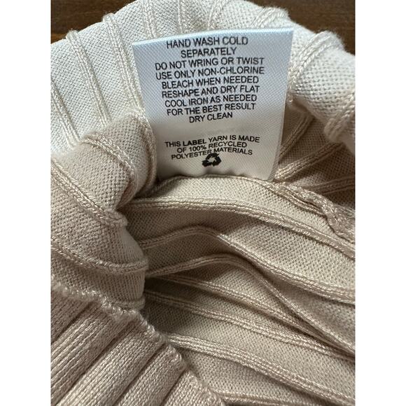 Olive & Oak Nude Beige Neutral Western BodyCon Dress XL Cowgirl Flare Sleeve - Picture 10 of 11